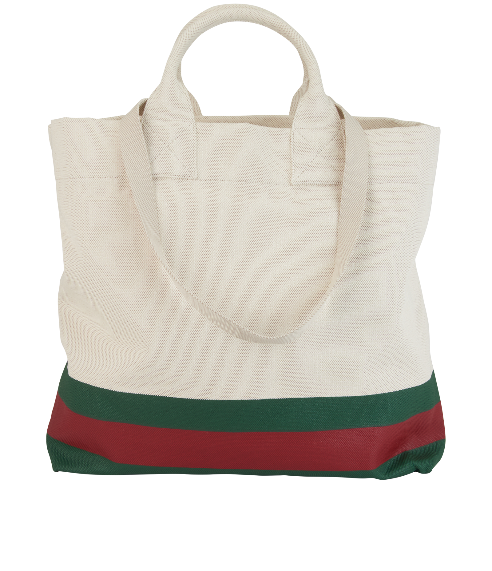 Logo Embossed Large Ophidia Shopping Tote, &pound;595, Handbags, Cream, Canvas, Back view